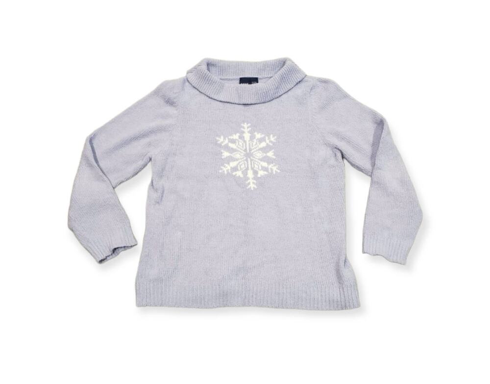 Basic Editions Winter Snowflake Polyester Sweater | Size Extra Large